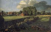 The Flower Garden at East Bergholt House,Essex John Constable